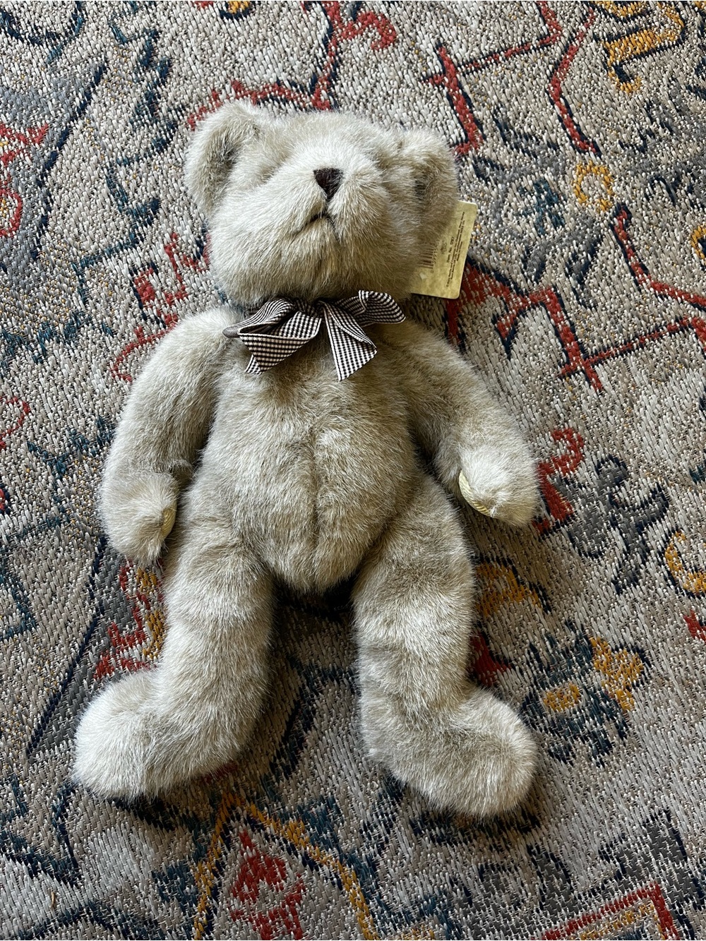 Trafalgar Beige Plush Teddy with Green Tag